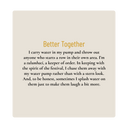 Silk Scarf - Better Together (90 x 90 cm)