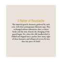 Silk Pocket Square - A Matter of Moustache (35 x 35 cm)
