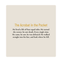 Silk Bandana - The Acrobat in the Pocket (50 x 50 cm)