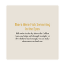 Silk Scarf - There Were Fish Swimming in the Eyes (90 x 90 cm)